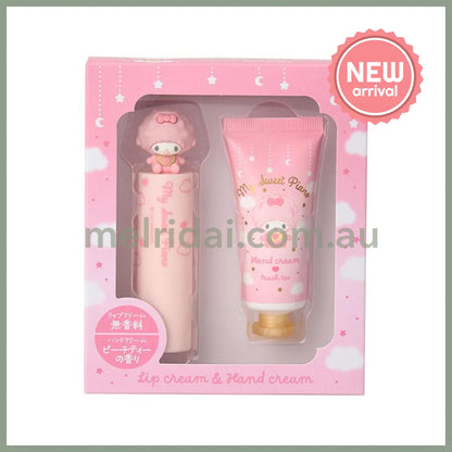 SANRIO | My Sweet Piano Lip Balm (Unscented) & Hand Cream (Peach Tea)