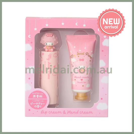 SANRIO | My Sweet Piano Lip Balm (Unscented) & Hand Cream (Peach Tea)
