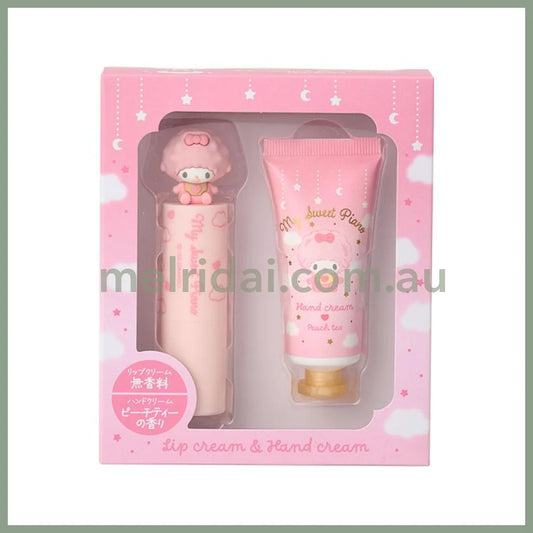 SANRIO | My Sweet Piano Lip Balm (Unscented) & Hand Cream (Peach Tea)
