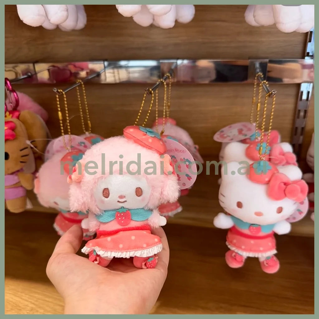 SANRIO | My Sweet Piano Mascot Holder Plush Keychain Bag Charm 12cm Approx. (Strawberry Cheek)