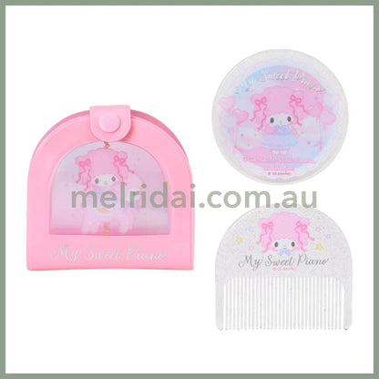 SANRIO | My Sweet Piano Mirror & Comb 8.5 x 1.2 x 8.2cm (Dreamy Birthday)