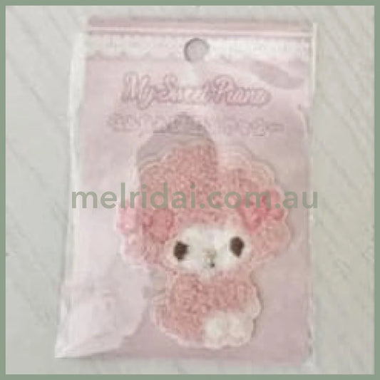 SANRIO | My Sweet Piano MofuMofu Embroidery Sticker 60x55x2mm (Pink)