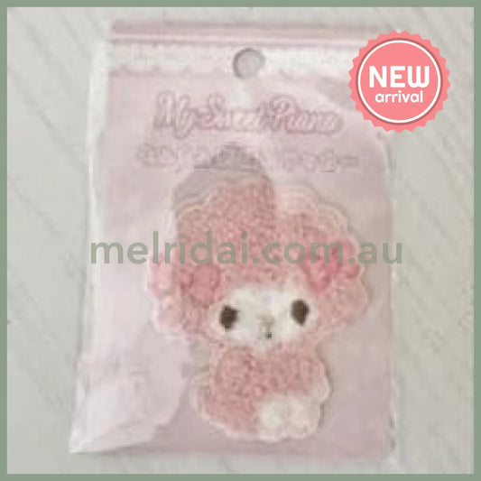 SANRIO | My Sweet Piano MofuMofu Embroidery Sticker 60x55x2mm (Pink)