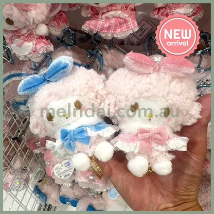 SANRIO | My Sweet Piano Plush Keychain with Reel Bag Charm 90×115x74mm (Pink)