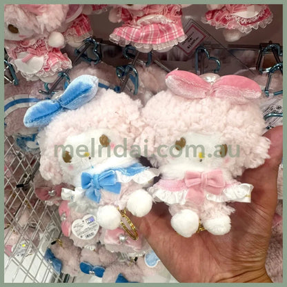 SANRIO | My Sweet Piano Plush Keychain with Reel Bag Charm 90×115x74mm (Pink)