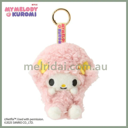 SANRIO | My Sweet Piano Plush Mascot Holder Keychain Bag Charm W11.5×D8×H13cm (Netflix My Melody & Kuromi)