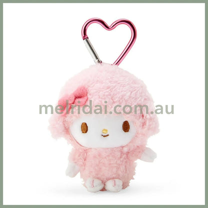 SANRIO | My Sweet Piano Plush Mini Mascot Holder with Heart Carabiner Bag Charm 6×4×10cm