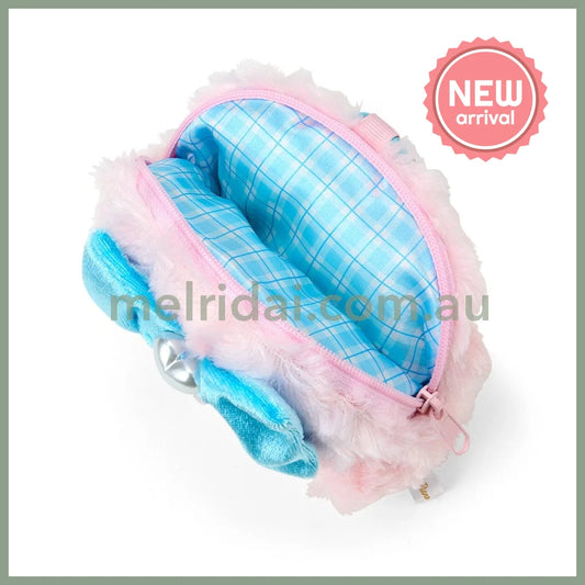 SANRIO | My Sweet Piano Plush Pouch Keychain with Carabiner 98x125x70mm (Blue)