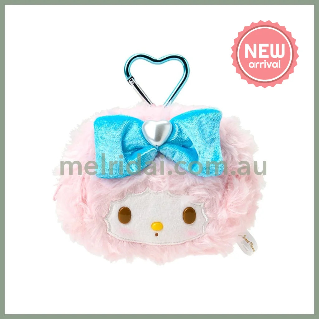 SANRIO | My Sweet Piano Plush Pouch Keychain with Carabiner 98x125x70mm (Blue)