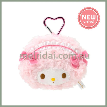 SANRIO | My Sweet Piano Plush Pouch Keychain with Carabiner 98x125x70mm (Pink)