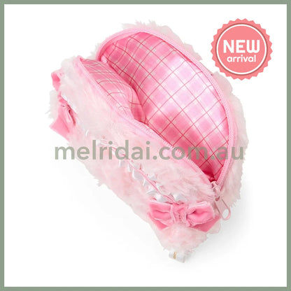 SANRIO | My Sweet Piano Plush Pouch Keychain with Carabiner 98x125x70mm (Pink)