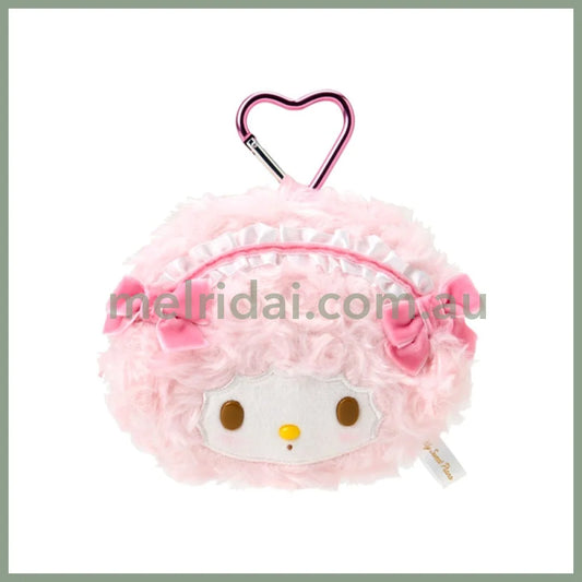 SANRIO | My Sweet Piano Plush Pouch Keychain with Carabiner 98x125x70mm (Pink)