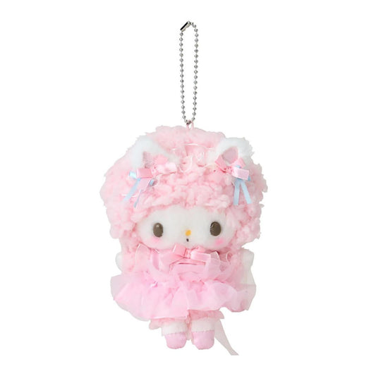 【Limite 1/customer】SANRIO | My Sweet Piano Mascot Holder Plush Keychain 15.4 x 12.2 x 6.8cm (White Cat Ballerina)