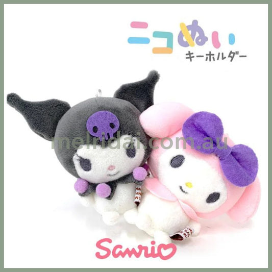 SANRIO | Nico Nui Kuromi x My Melody Keychain Plush mascot 14.5 x 9.5 x 6 cm