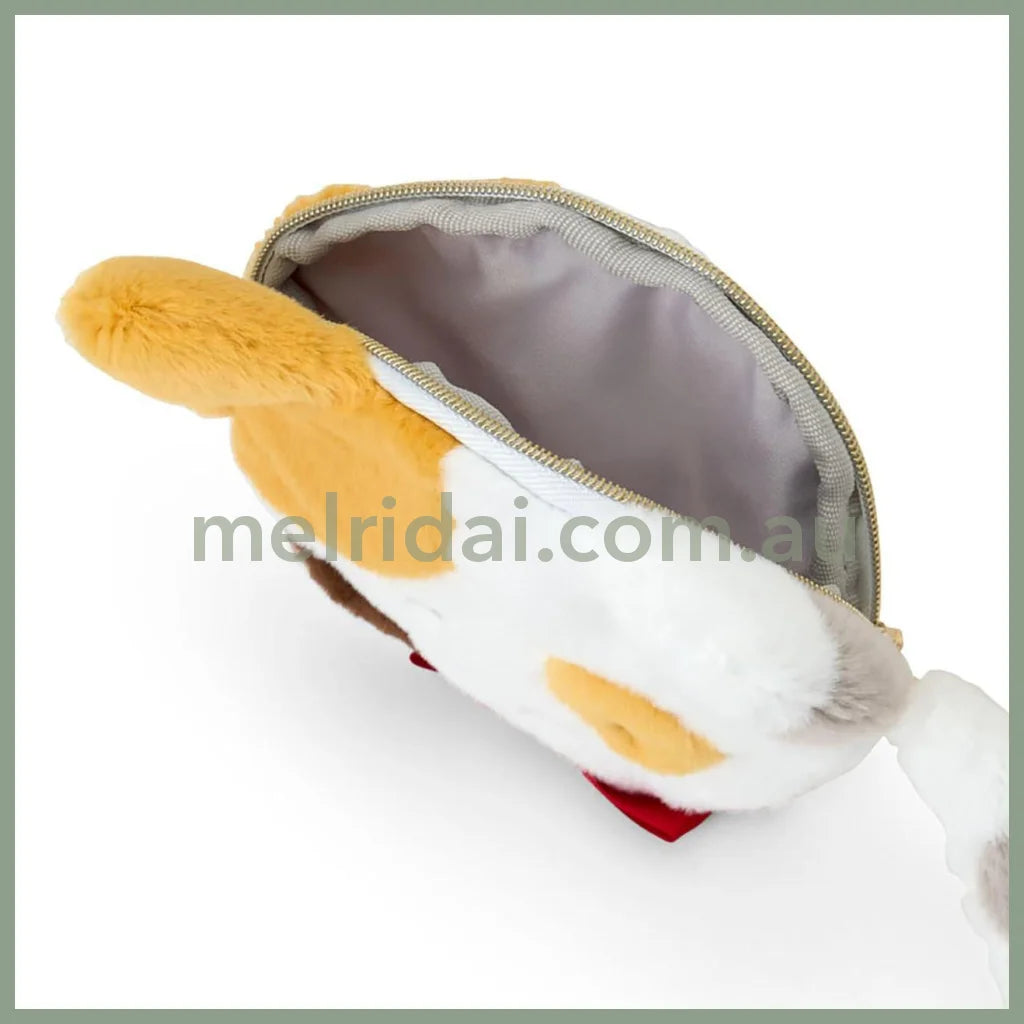 SANRIO | Noraneko Land Face-shaped Pouch tail Charm W14 x H10.5 x D2 cm (Cat Club)