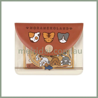 SANRIO | Noranekoland Sticker & Case Set 10.9 x 8.2 x 1cm (Cat Club)