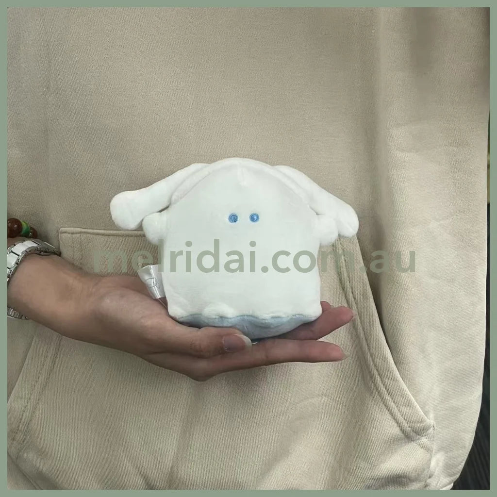 Sanrio × Obakenu | Small Plush Toy Little Ghost 135×110×85mm (Cinnamoroll)