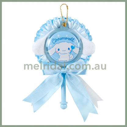 Sanrio | Original Rosette Cane Mascot 11.5×3×17.5Cm Badge 5.8Cm 日本三丽鸥 花朵造型徽章魔法棒/吧唧托/珠链挂件/包挂/钥匙链