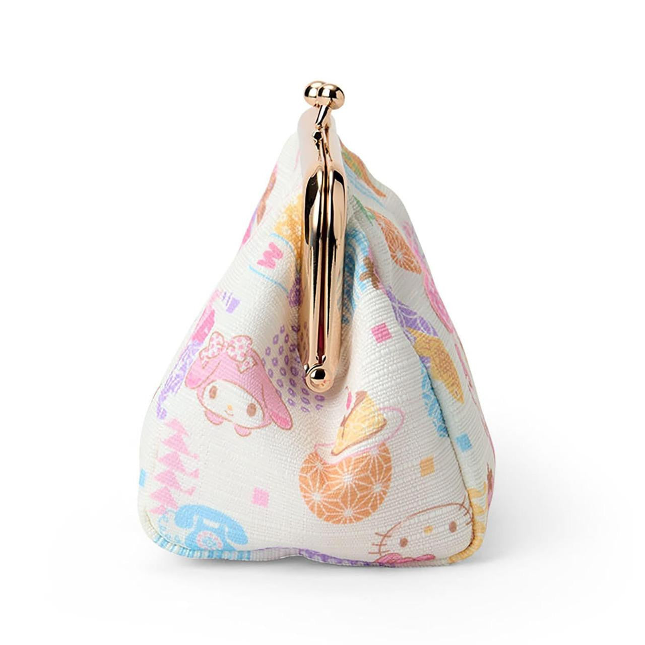 SANRIO | Gamaguchi Pouch Clasp Pouch 21.3 x 12.4 x 7.9cm (Nagomi Pastel)