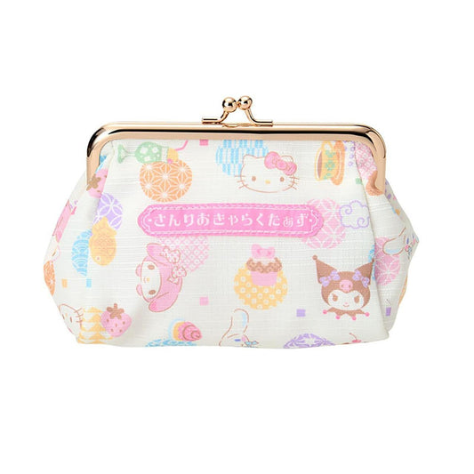 SANRIO | Gamaguchi Pouch Clasp Pouch 21.3 x 12.4 x 7.9cm (Nagomi Pastel)
