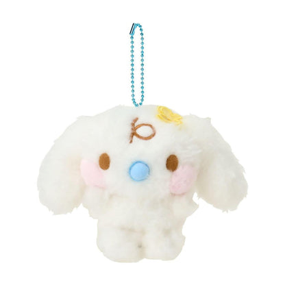 SANRIO | Cinnamoroll Milk Mascot Holder Plush Keychain 13.1 x 12.8 x 6.6cm (Cheek Puni Puni/Plump Cheeks)