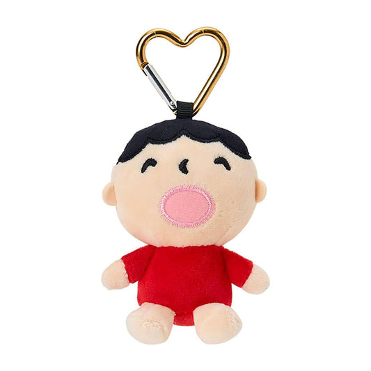 SANRIO | Minna No Tabo Plush Mini Mascot Holder with Heart Carabiner Bag Charm 6×4×10cm