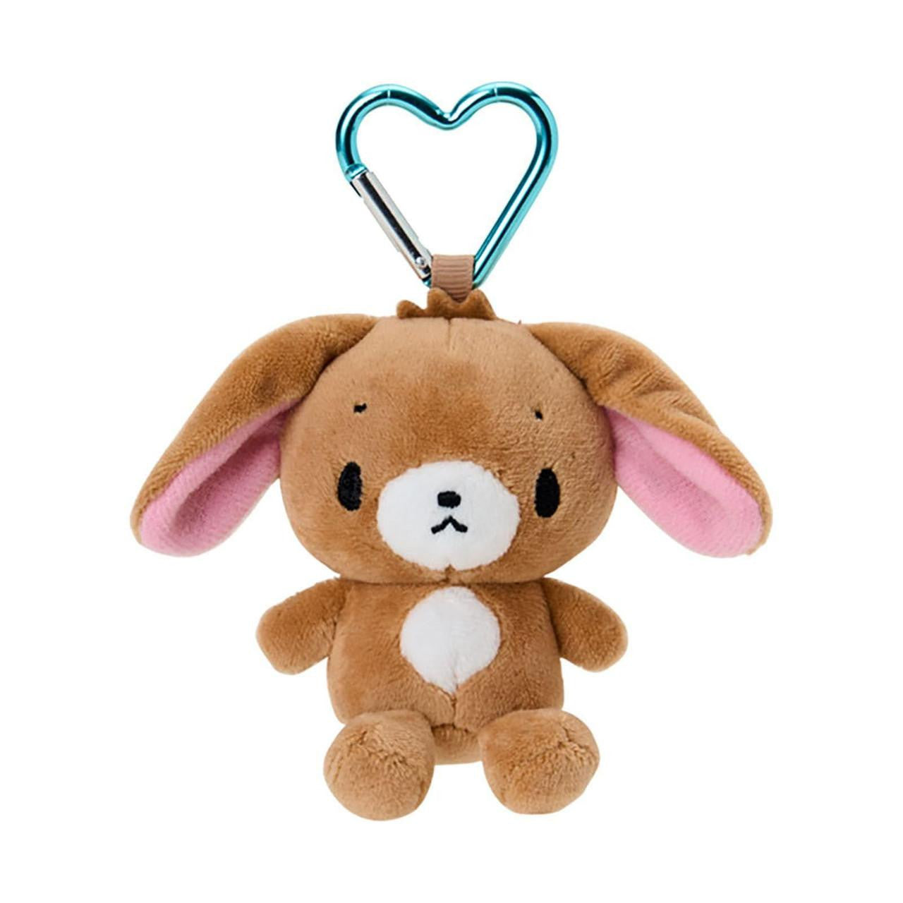 SANRIO | Sugarbunnies (Kurousa) Plush Mini Mascot Holder with Heart Carabiner Bag Charm 6×4×10cm