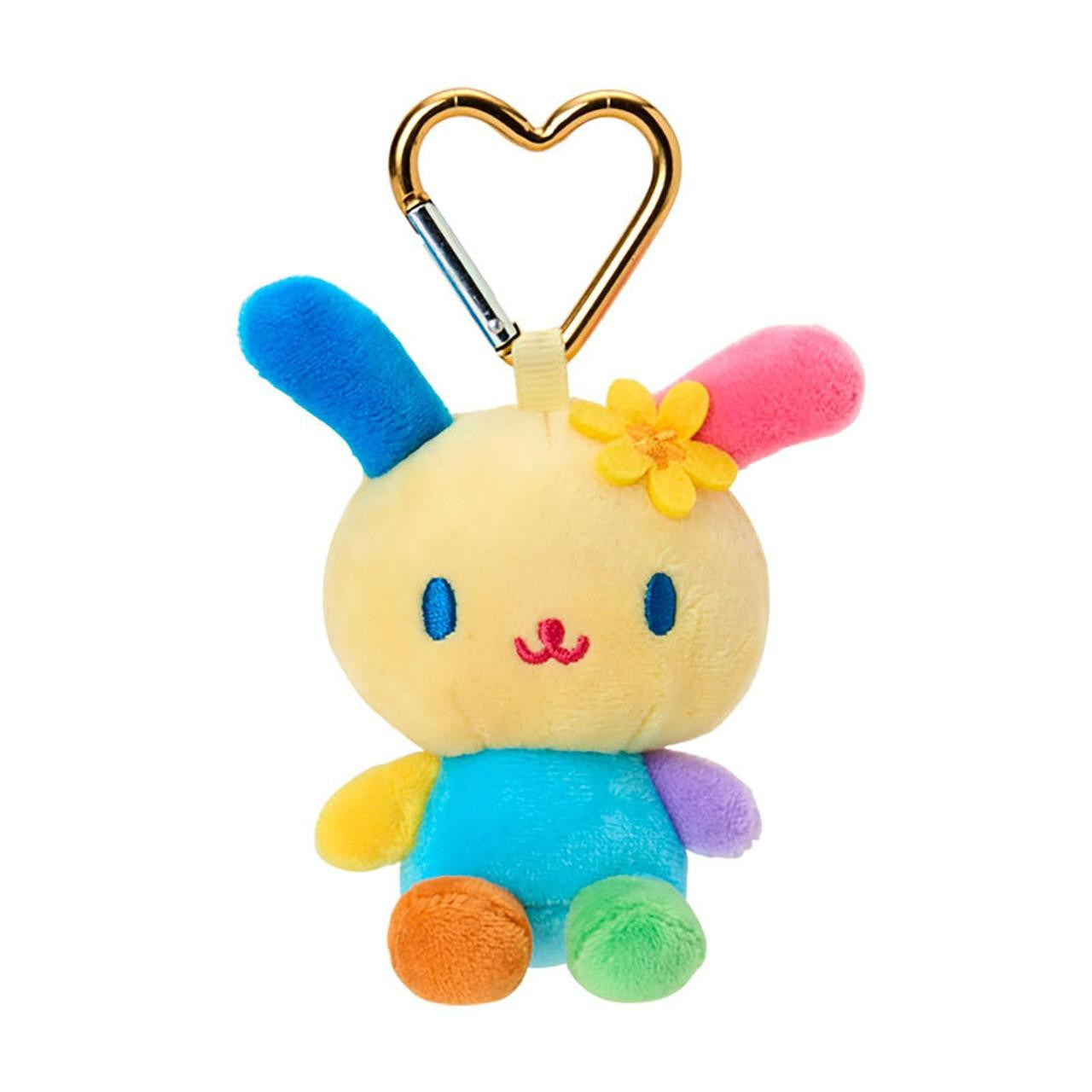 SANRIO | Usahana Plush Mini Mascot Holder with Heart Carabiner Bag Charm 70×45×100mm