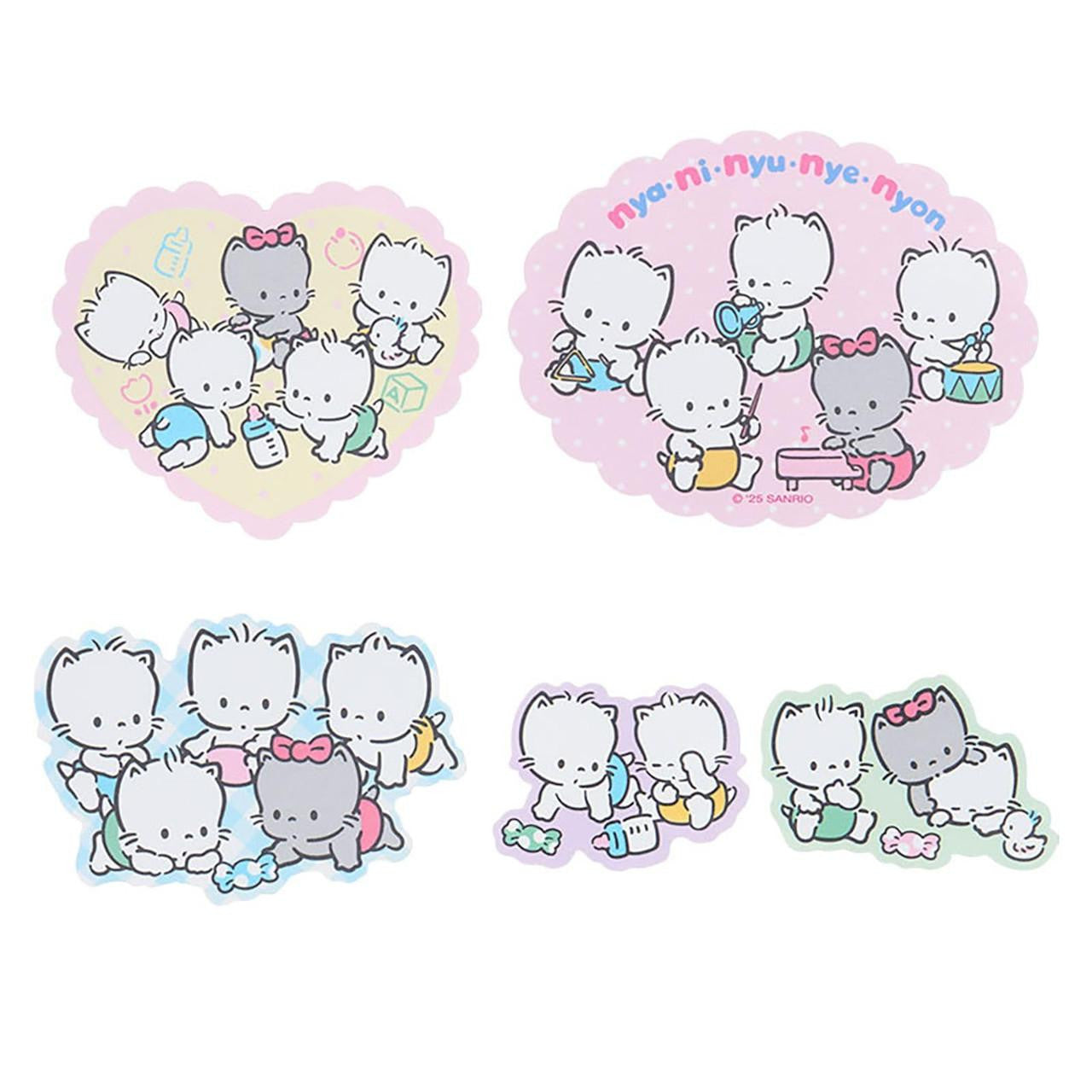 SANRIO | Nyaninyunyon Sticker & Case Set 10.9 x 8.2 x 1cm (Cat Club)