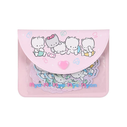 SANRIO | Nyaninyunyon Sticker & Case Set 10.9 x 8.2 x 1cm (Cat Club)