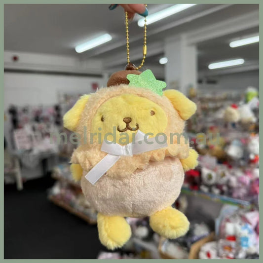 SANRIO | Pastel Fruit Hat Mascot Holder Plush Keychain 3 x 4.5 x 3cm (PomPom Purin)