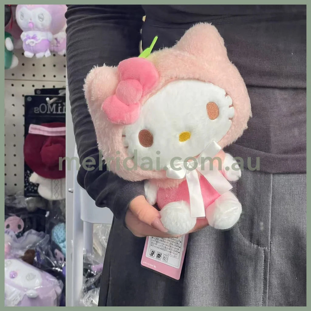 SANRIO | Pastel Fruit Hat Plush Toy Doll 12 x 21 x 20cm (Hello Kitty)