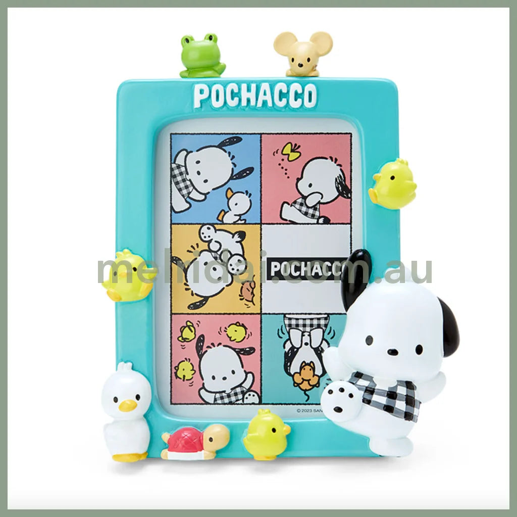 Sanriophoto Frame Pochacco (Checkered Pattern) 16 X 14 3Cm