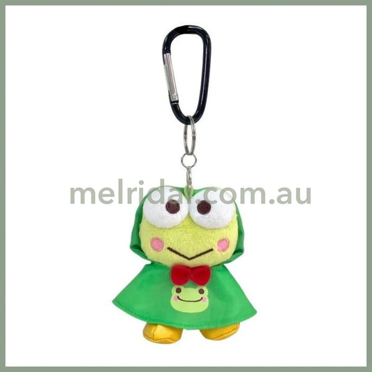 Sanrio × Pickles The Frog | Mascot Holder Keychain 10X10X5Mm (Rain Poncho) 三丽鸥大眼蛙 X