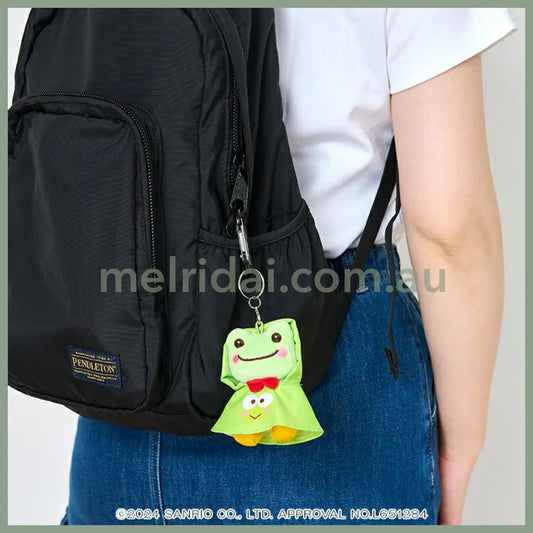Sanrio × Pickles The Frog | Mascot Holder Keychain (Rain Poncho) 三丽鸥 X 泡菜蛙联名合作款 玩偶挂件/包挂/钥匙链（雨衣造型）