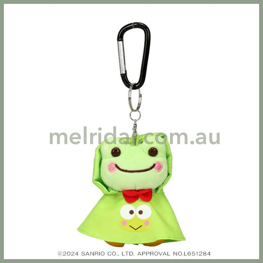 Sanrio × Pickles The Frog | Mascot Holder Keychain (Rain Poncho) 三丽鸥 X 泡菜蛙联名合作款 玩偶挂件/包挂/钥匙链（雨衣造型）