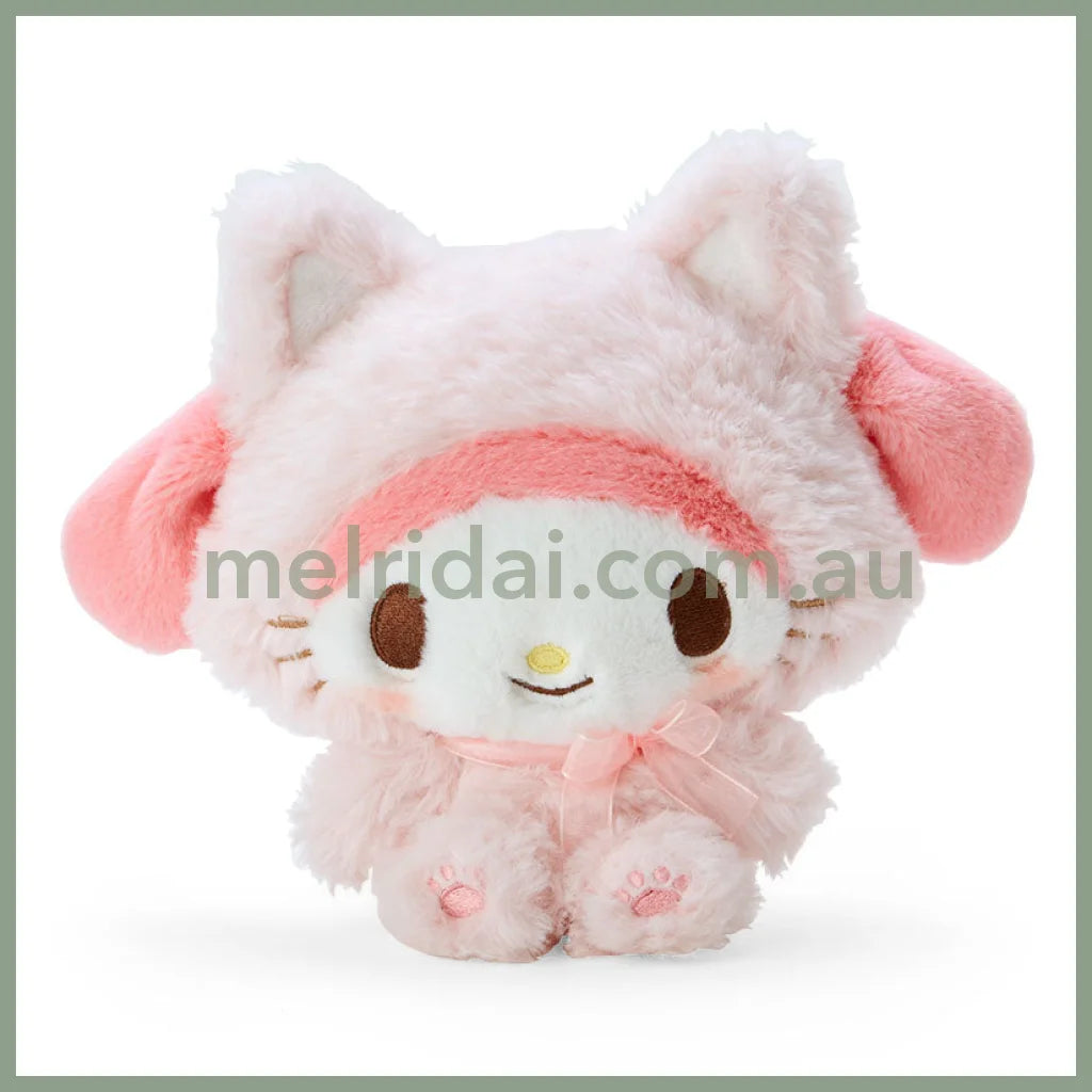 Sanrio | Plush Doll Fuwakuta Pastel Cat Approx.20Cm / Rua My Melody