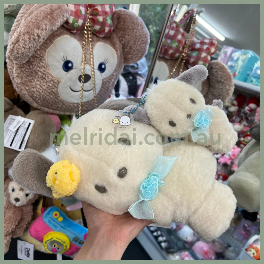 Sanrio | Plush Doll H30 X W21 D14Cm (Pochacco Pretty Birthday) 日本三丽鸥 毛绒玩偶/公仔 (帕恰狗生日)