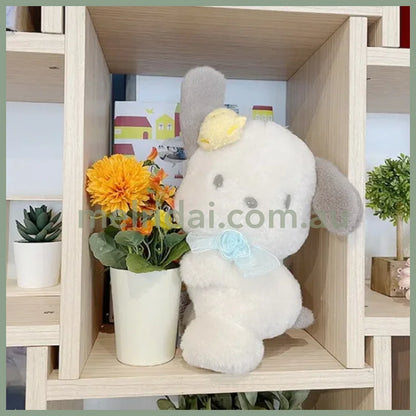 Sanrio | Plush Doll H30 X W21 D14Cm (Pochacco Pretty Birthday) 日本三丽鸥 毛绒玩偶/公仔 (帕恰狗生日)