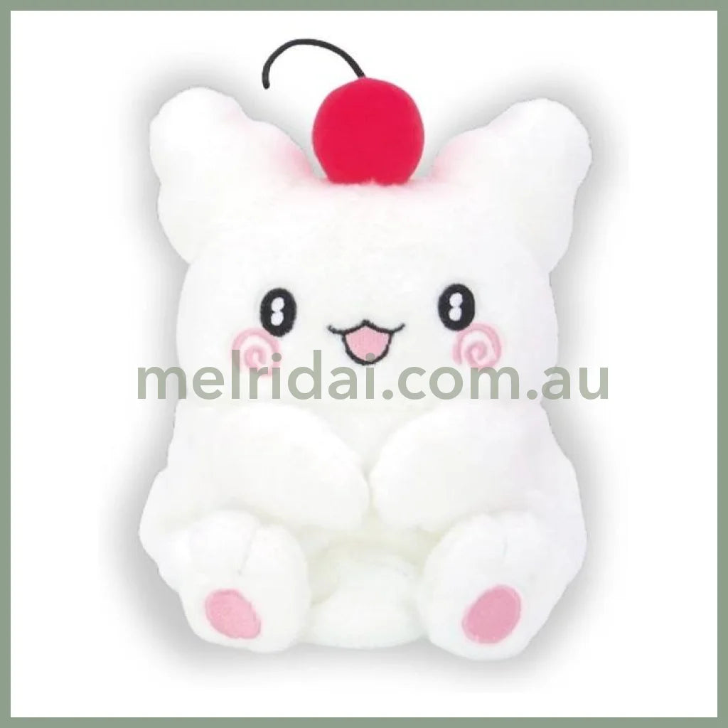 SANRIO | Plush Doll Toy Hanamaru Ghost Fuwakuta with Cherry 15×14.5×12cm