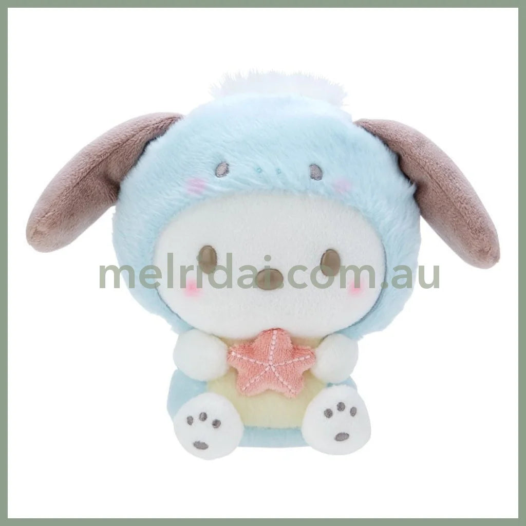 Sanrio | Plush Doll Toy W22×D15×H13Cm Approx. (Aquatic Creatures) 日本三丽鸥 毛绒玩偶/公仔（海洋生物系列） 帕恰狗Pochacco