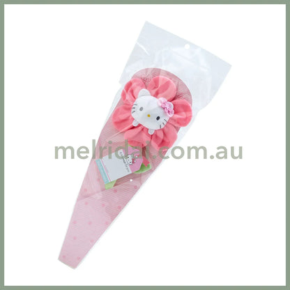 Sanrio | Plush Keychain Flower 14×3.8×38Cm 日本三丽鸥 花朵花束 挂件/发圈/发饰装饰/包挂 附留言卡 凯蒂猫Hello Kitty