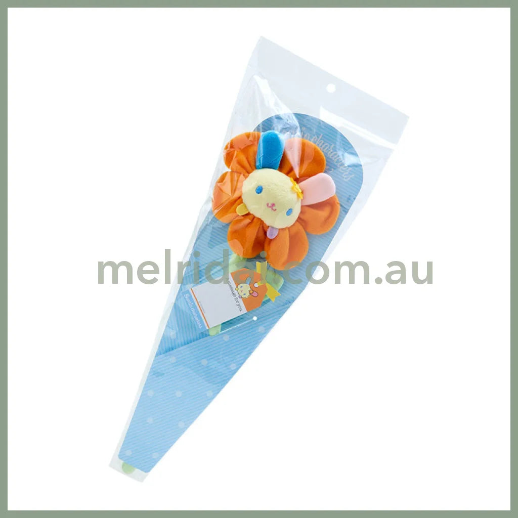 Sanrio | Plush Keychain Flower 14×3.8×38Cm 日本三丽鸥 花朵花束 挂件/发圈/发饰装饰/包挂 附留言卡 米花兔 Usahana