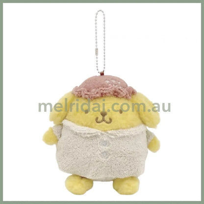 Sanrio | Plush Keychain Home Pajamas Mascot Approx. 16Cm // Pom Purin