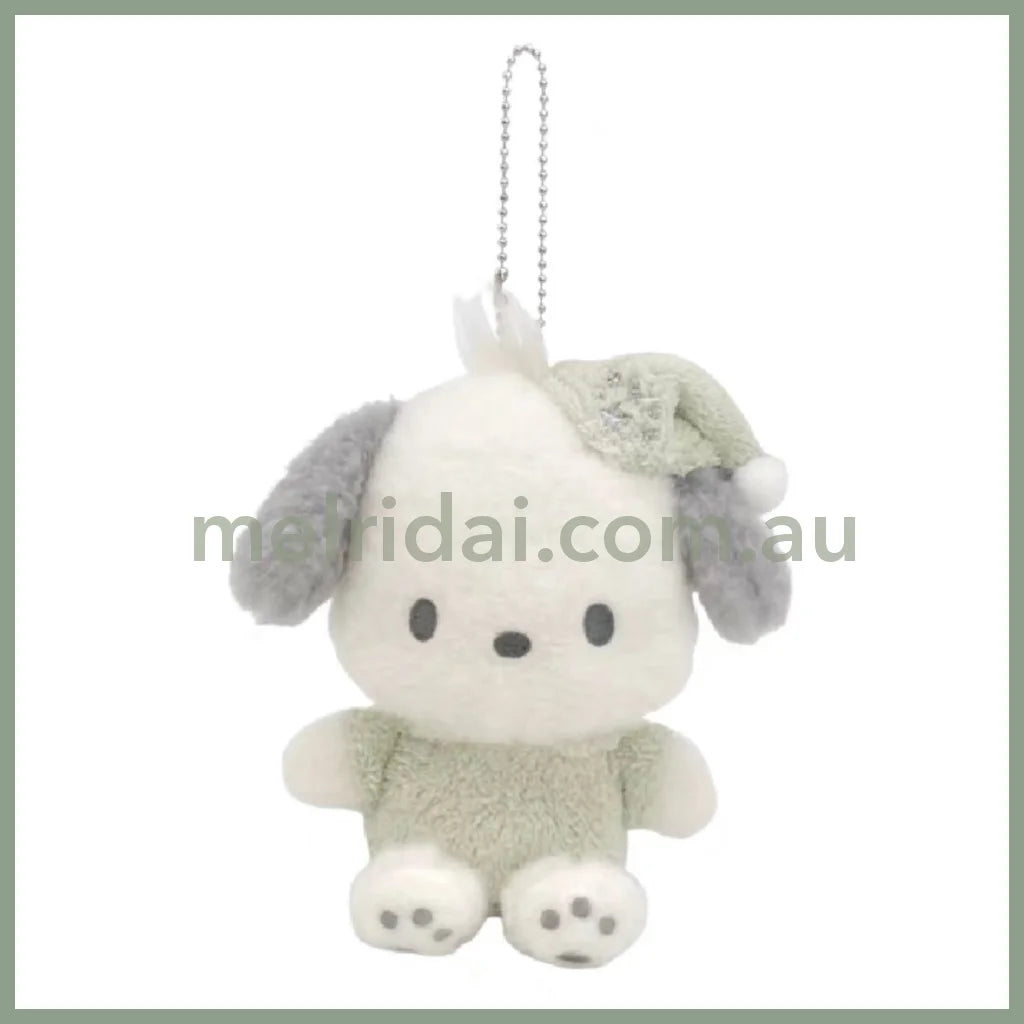 Sanrio | Plush Keychain Home Pajamas Mascot Approx. 16Cm // Pochacco