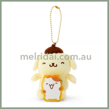 Sanrio | Plush Mascot Holder With Badge Approx.10Cm Pom Purin