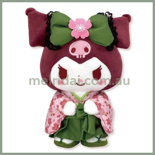 Sanrio | Plush Toy Kuromi 110×150×60Mm (Matcha Sakura Kimono)