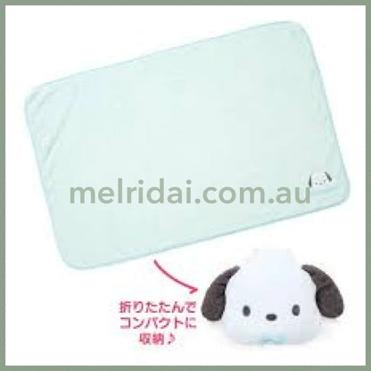 Sanrio | Pochacco 3-Way Blanket Lap Cape Cushion 34Cm×28Cm×7Cm