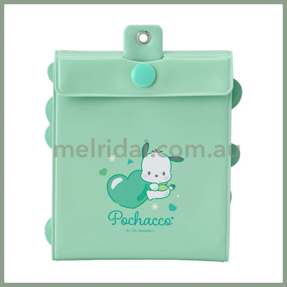 SANRIO | Pochacco Accordion Card Holder Keychain 10×1.3×10.8cm (Enjoy Idol - 8 pockets can store up to 16 cards)