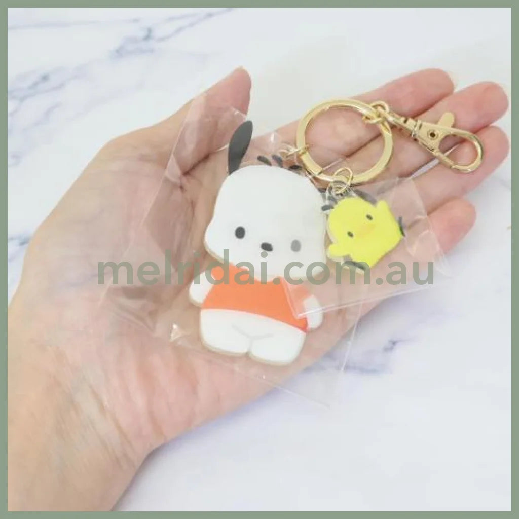 SANRIO | Pochacco Die-Cut Twin Key Holder Keychian 13x79x87mm